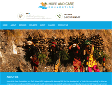 Tablet Screenshot of hncfoundation.com